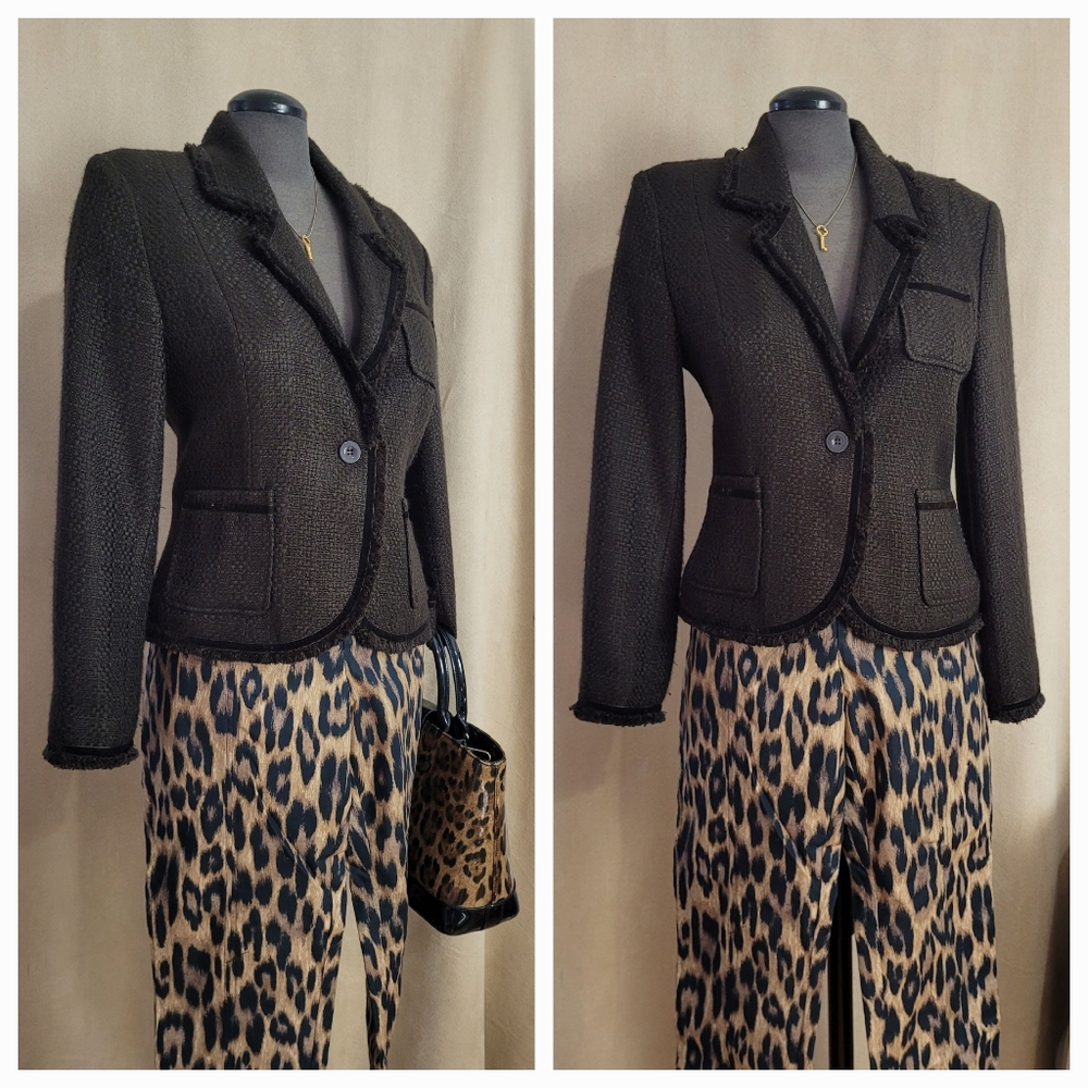 Women's Black Tweed Blazer